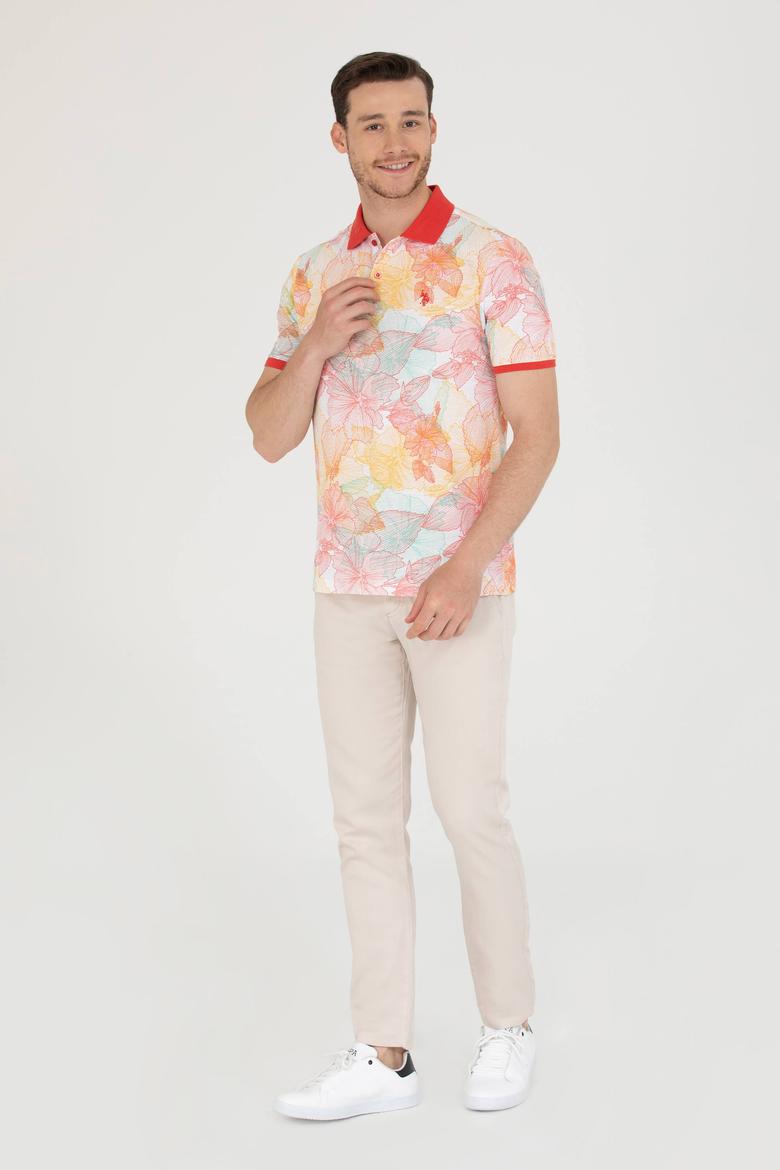 Erkek Kırmızı Polo Yaka Tişört - 50276807031