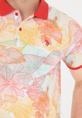 Erkek Kırmızı Polo Yaka Tişört - 50276807031