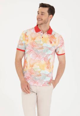 Erkek Kırmızı Polo Yaka Tişört - 50276807031