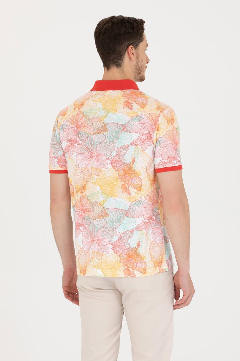 Erkek Kırmızı Polo Yaka Tişört - 50276807031