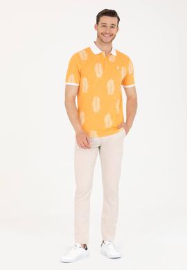 Erkek Turuncu Polo Yaka Tişört - 50276808016
