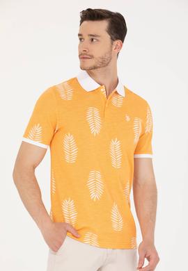 Erkek Turuncu Polo Yaka Tişört - 50276808016