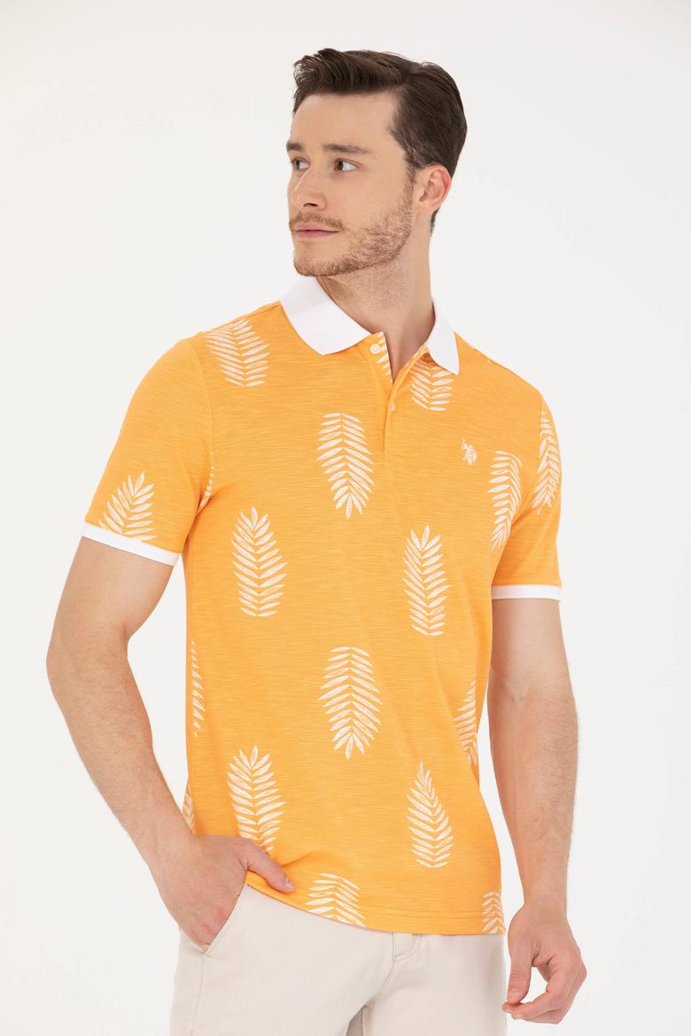 Erkek Turuncu Polo Yaka Tişört - 50276808016