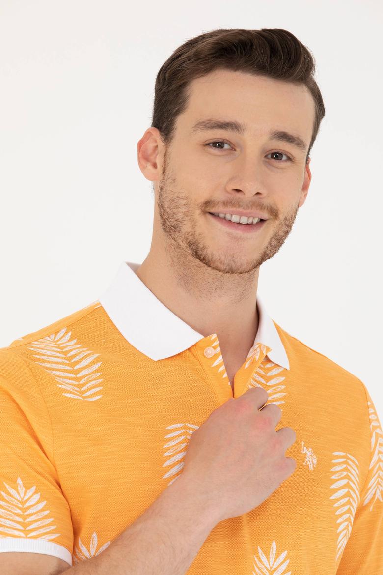 Erkek Turuncu Polo Yaka Tişört - 50276808016