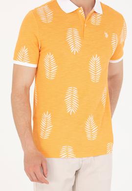 Erkek Turuncu Polo Yaka Tişört - 50276808016