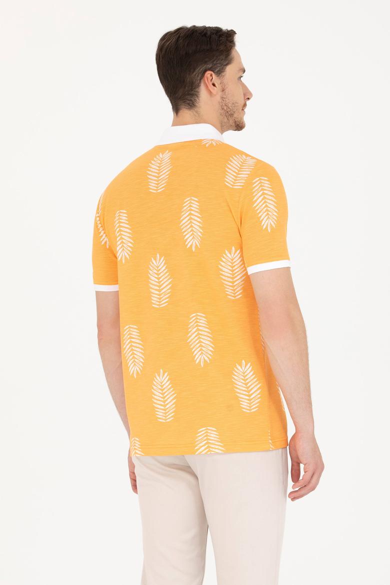 Erkek Turuncu Polo Yaka Tişört - 50276808016
