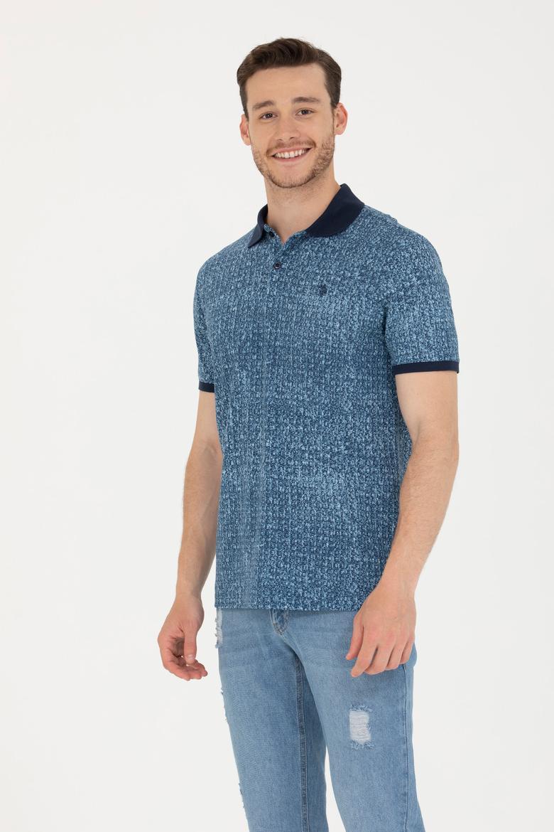 Erkek Lacivert Polo Yaka Tişört - 50276809031