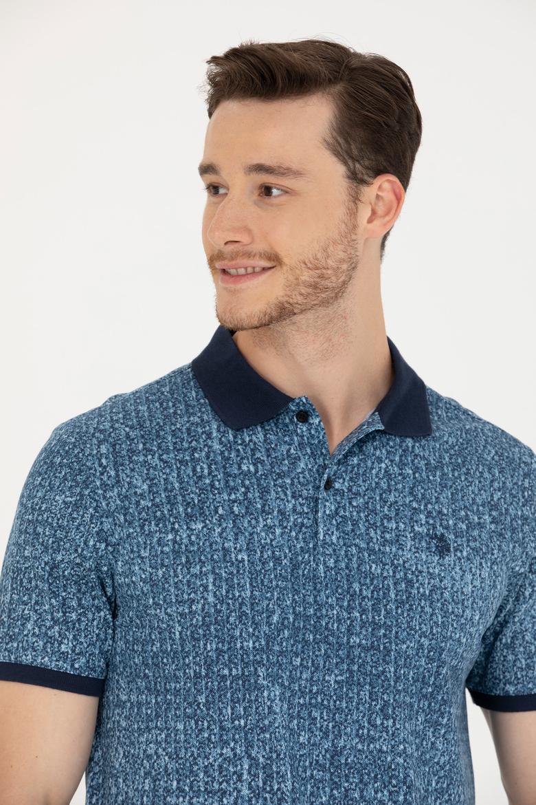 Erkek Lacivert Polo Yaka Tişört - 50276809031