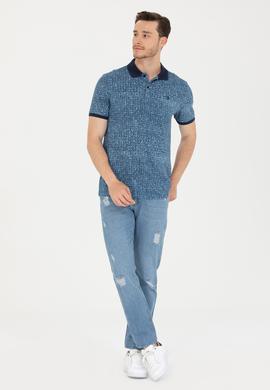 Erkek Lacivert Polo Yaka Tişört - 50276809031