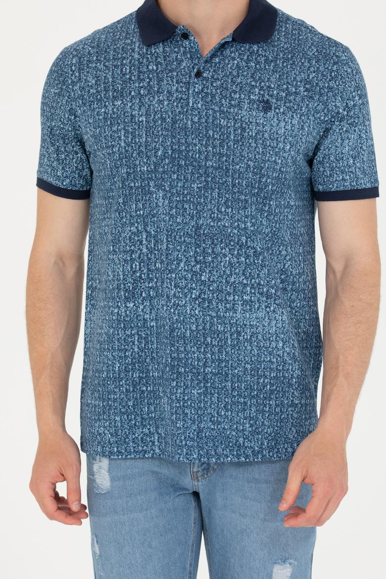 Erkek Lacivert Polo Yaka Tişört - 50276809031