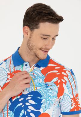 Erkek Beyaz Polo Yaka Tişört - 50276819046