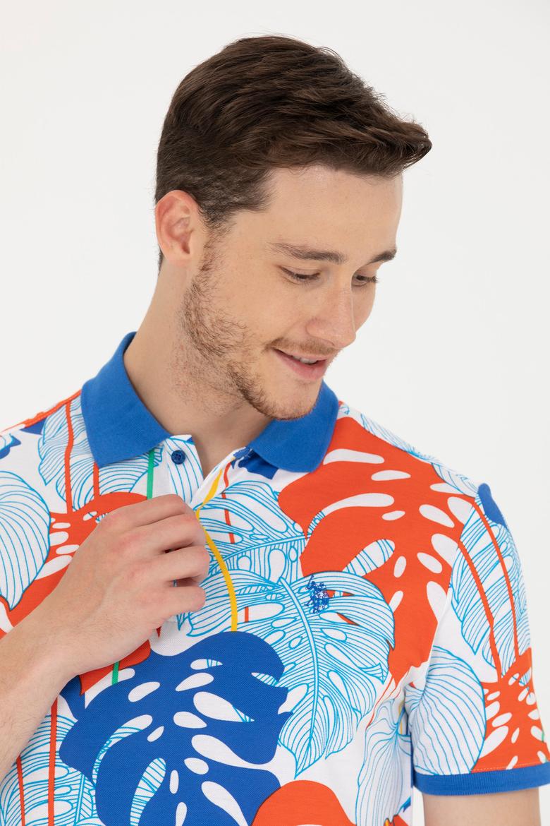 Erkek Beyaz Polo Yaka Tişört - 50276819046