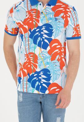 Erkek Beyaz Polo Yaka Tişört - 50276819046