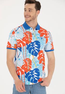 Erkek Beyaz Polo Yaka Tişört - 50276819046