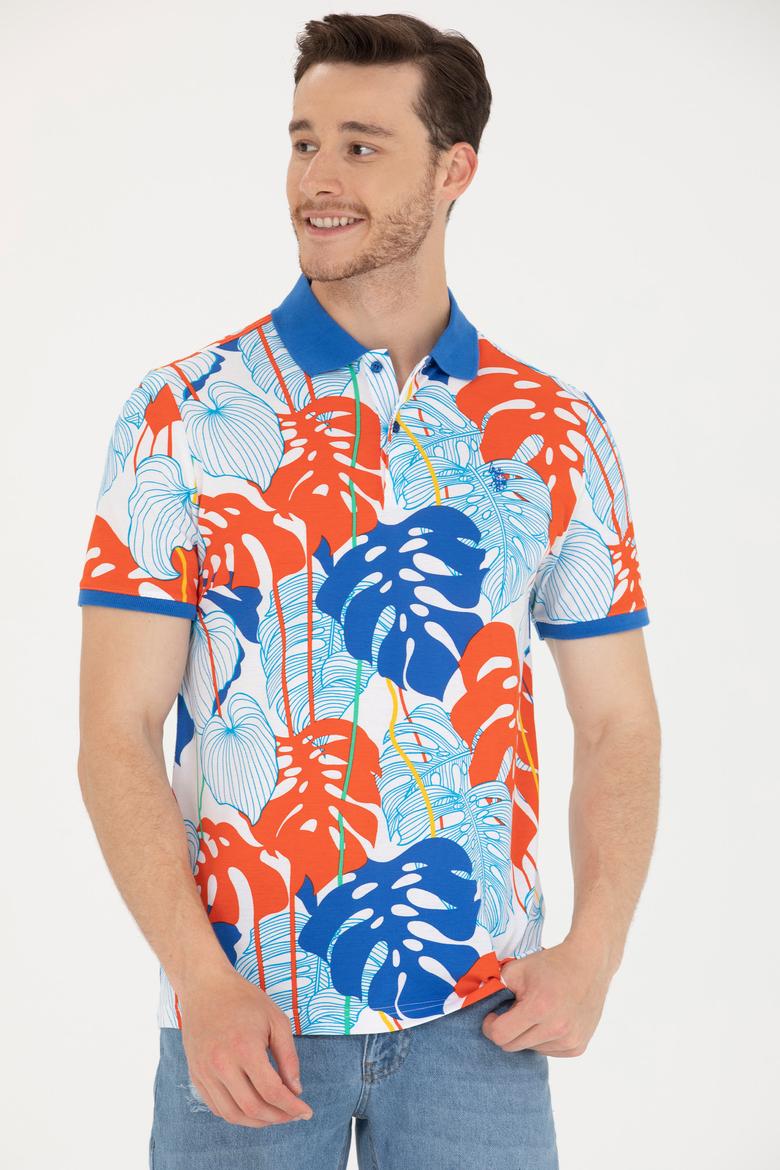 Erkek Beyaz Polo Yaka Tişört - 50276819046