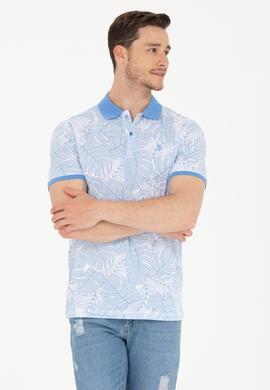 Erkek Kobalt Polo Yaka Tişört - 50276785037