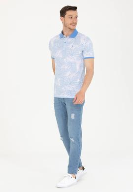 Erkek Kobalt Polo Yaka Tişört - 50276785037