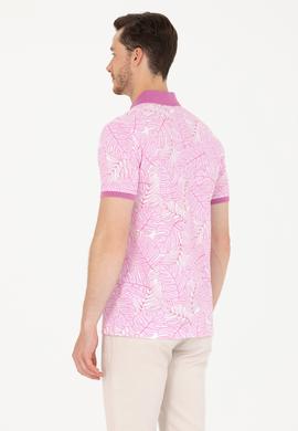 Erkek Pembe Polo Yaka Tişört - 50276785046