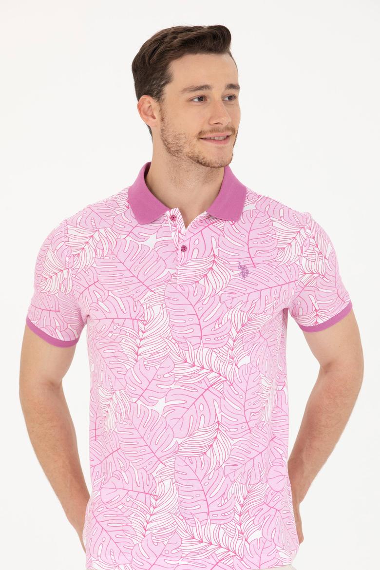 Erkek Pembe Polo Yaka Tişört