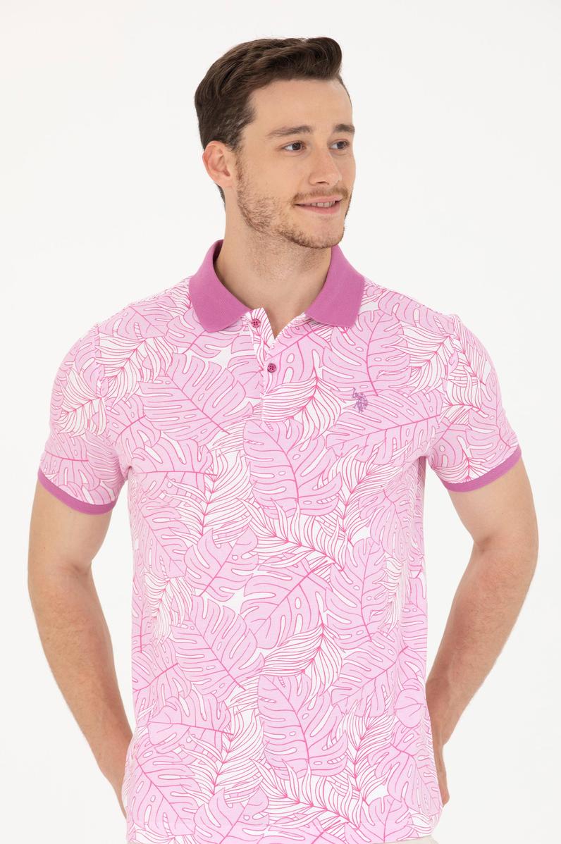 Erkek Pembe Polo Yaka Tişört