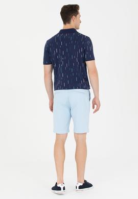 Erkek Açık Mavi Dokuma Şort - 50254441027