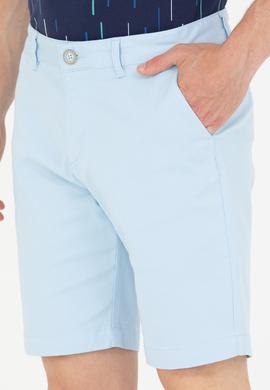 Erkek Açık Mavi Dokuma Şort - 50254441027