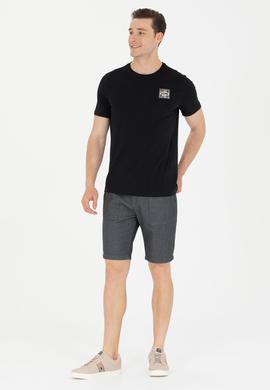 Erkek Açık Gri Jean Şort - 50254409016