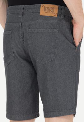 Erkek Açık Gri Jean Şort - 50254409016