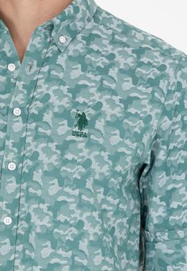 Erkek Haki Uzun Kollu Gömlek - 50248151036