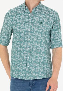 Erkek Haki Uzun Kollu Gömlek - 50248151036