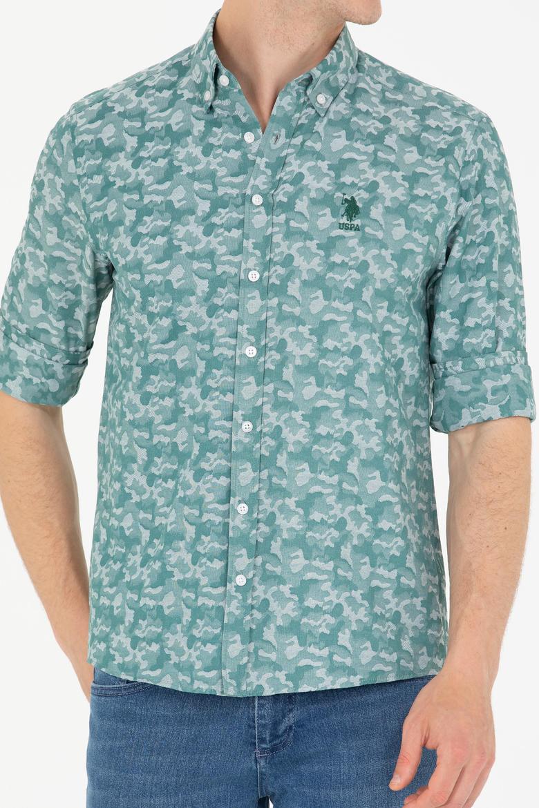 Erkek Haki Uzun Kollu Gömlek - 50248151036