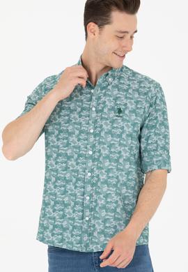 Erkek Haki Uzun Kollu Gömlek - 50248151036