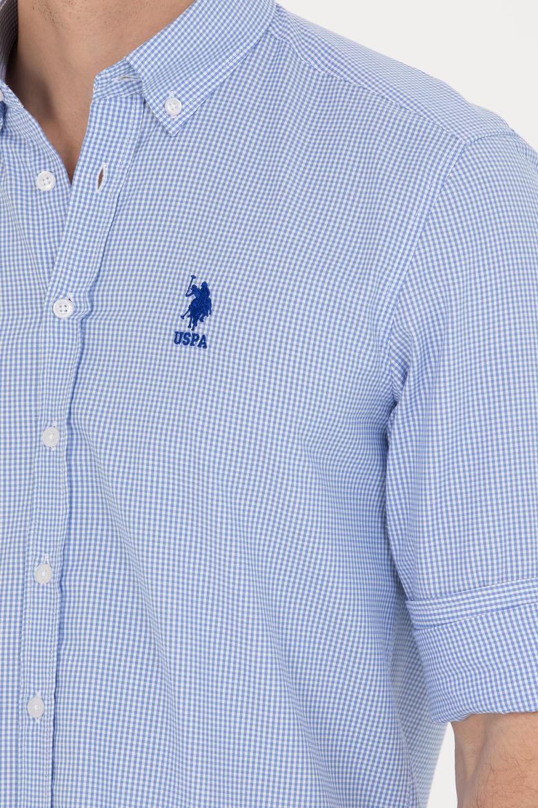 Erkek Mavi Uzun Kollu Gömlek - 50248123002