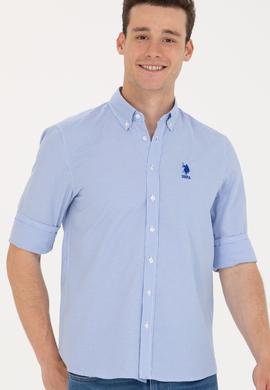 Erkek Mavi Uzun Kollu Gömlek - 50248123002