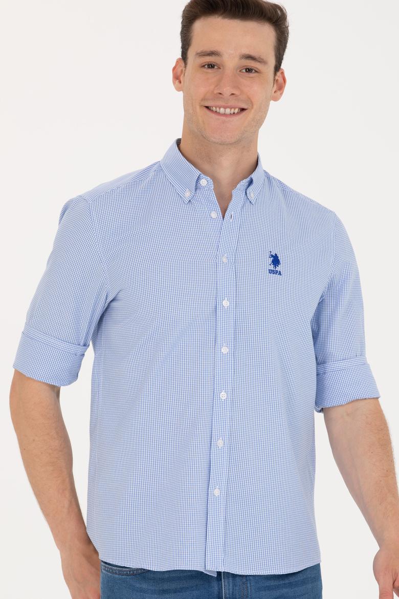 Erkek Mavi Uzun Kollu Gömlek - 50248123002