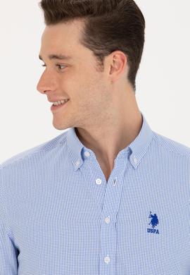 Erkek Mavi Uzun Kollu Gömlek - 50248123002