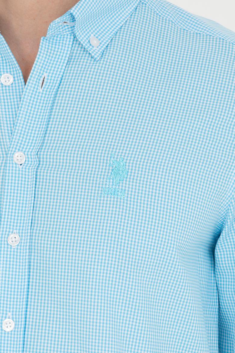 Erkek Turkuaz Uzun Kollu Gömlek - 50248123012