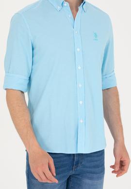 Erkek Turkuaz Uzun Kollu Gömlek - 50248123012