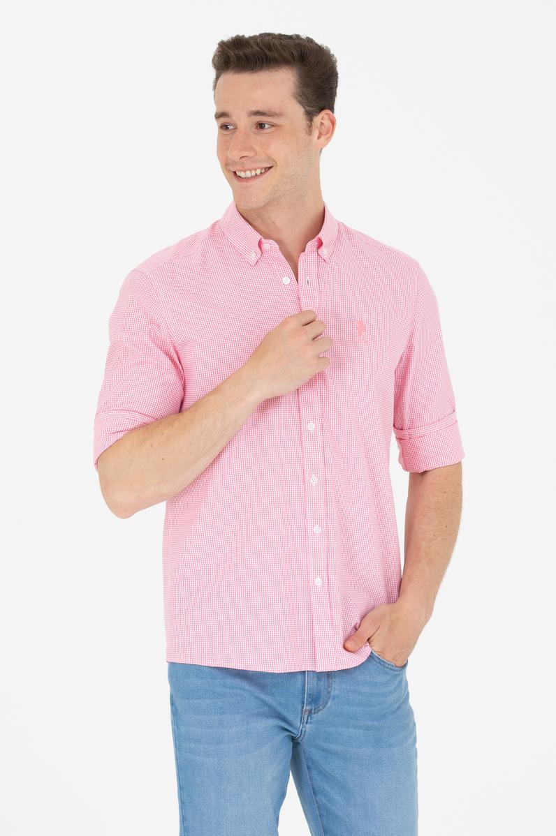 Erkek Pudra Uzun Kollu Gömlek