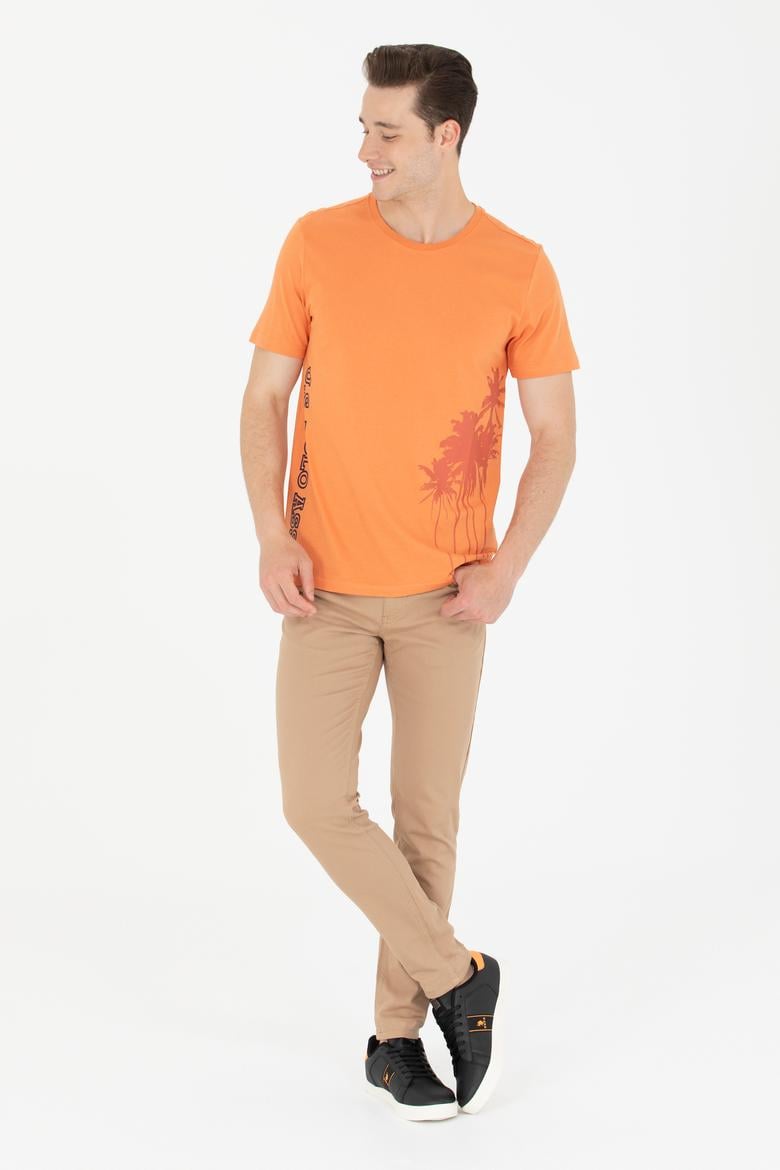 Erkek Camel Kanvas Pantolon