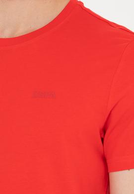 Erkek Kırmızı Basic Bisiklet Yaka Tişört - 50264918038