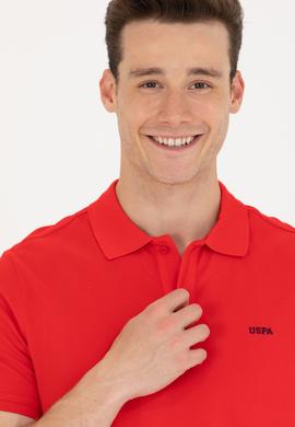 Erkek Kırmızı Basic Polo Yaka Tişört - 50264892188