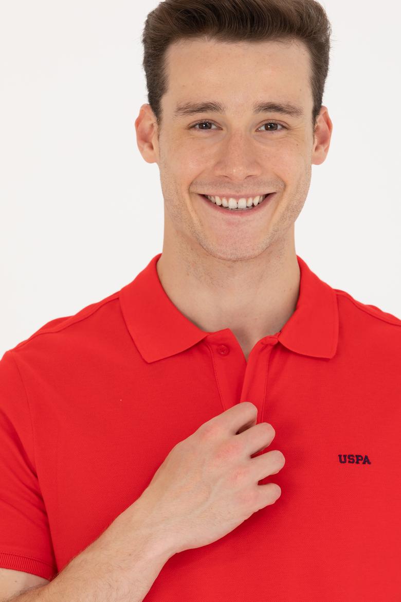 Erkek Kırmızı Basic Polo Yaka Tişört - 50264892188