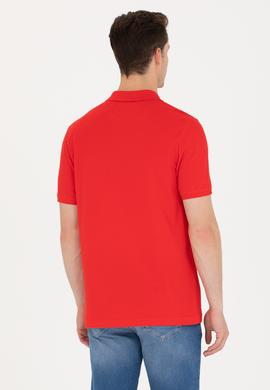 Erkek Kırmızı Basic Polo Yaka Tişört - 50264892188