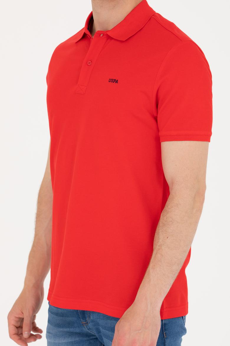 Erkek Kırmızı Basic Polo Yaka Tişört - 50264892188