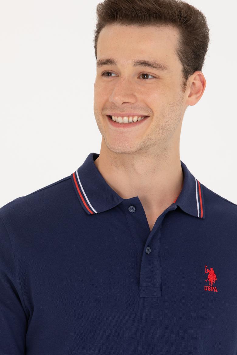 Erkek Lacivert Basic Polo Yaka Tişört - 50264906043