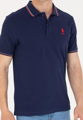 Erkek Lacivert Basic Polo Yaka Tişört - 50264906043
