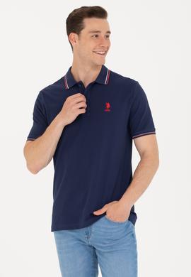 Erkek Lacivert Basic Polo Yaka Tişört - 50264906043