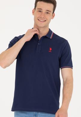 Erkek Lacivert Basic Polo Yaka Tişört - 50264906043