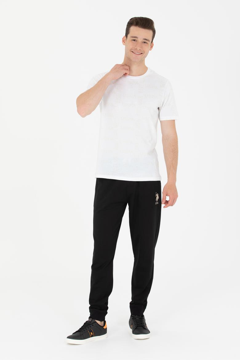 Erkek Beyaz Bisiklet Yaka Tişört - 50264952017